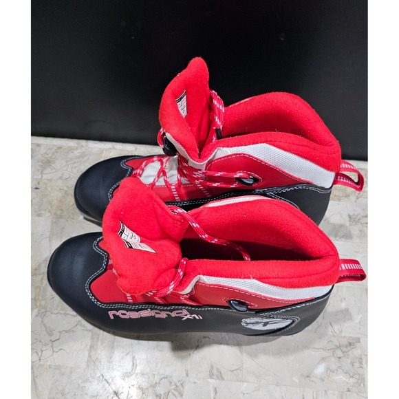 Rossignol X1 JR Cross Country Ski Boots Size 39 Red Black Lace Up - Picture 4 of 10